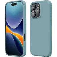 Kwmobile telefoonhoesje geschikt voor Apple iPhone 16 Pro - Hoesje met siliconen coating - Smartphone case in antieksteen