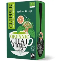 Clipper thee Clipper Chai Green Tea - kruidige groene thee met kaneel en kardemom - 20 stuks