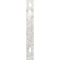 Alberts 970635 Plat ijzer | voor bevestiging van dubbelstaafsmatten aan afrasteringspalen | thermisch verzinkt | 2060 x 40 mm