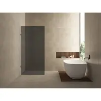Wiesbaden Inloopdouche less 80x200 cm 8 mm nano rookglas geborsteld brons koper