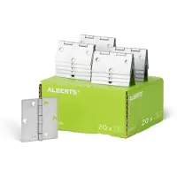 GAH Alberts 850272 scharnier | vierkant | sendzimir verzinkt | 60 x 60 mm | set van 20