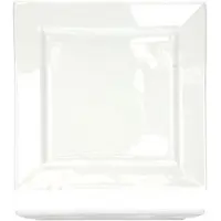 COSY&TRENDY NAPOLI WHITE PLAT BORD 33X33CM VIERKANTIG