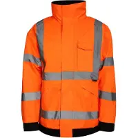 Korntex Premium Hi-Vis Rain-Jacket Tampere KX804 - Signal Orange - 4XL