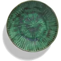 Serax -Pascale Naessens-Verde Lanza - Diepbord Pastabord Ø 22 cm H5.5cm - groen (set van 2)