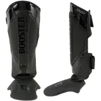 Booster Kickboks Scheenbeschermers Bangkok - Zwart/Zwart - maat L