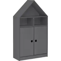 DOMUS Alpi-Kast - 2-deurs met Dak - Grijs