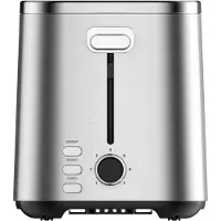 Heinner Broodrooster – 800 W – 2 Sneetjes – 7 Bruiningsstanden – Ontdooien, Opwarmen en Annuleren – Automatische Broodlift – Uitneembare Kruimellade – RVS