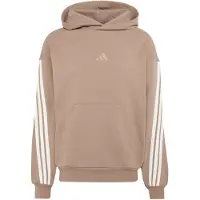 Adidas Sportsweatshirt 'KIT 3-STRIPES' donkerbeige / wit