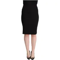 Dolce&Gabbana Pencil Rok Knie Lang Stretch Wol