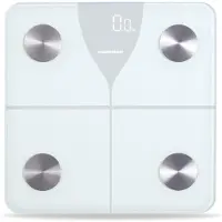 Heinner Slimme Personenweegschaal – Maximaal 180 kg – Bluetooth – LED-display – 100 g Nauwkeurigheid – 5 mm Gehard Glas – Automatisch Aan/Uit – Wit