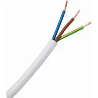 Kopp 151710849 Geïsoleerde kabel H05VV5-F 3 x 1 mm² Wit 10 m