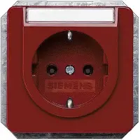 Siemens 5UB1476 Wandcontactdoos met randaarde Delta Rood Schakelmateriaal 1 stuk(s)