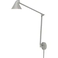 Louis Poulsen NJP Long Wandlamp Light Aluminium Grey | With cord and wall box | 3000 K