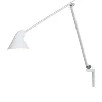Louis Poulsen NJP wandlamp Wit, lange arm, LED, 3000k