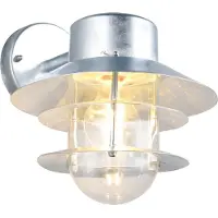 TRIO Wandlamp buiten Ruvuuma, dimbaar, alu / grijs / zink, metaal, Wandlamp buiten
