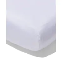 HEMA Topper hoeslaken 160x200cm zacht katoen wit (wit)