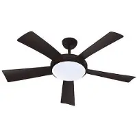 FARELEK WALLIS Black - Ceiling fan Ø132cm 38W + LED lighting