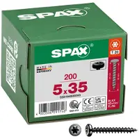 Spax 0201040500353 Bolkopschroeven 5 mm 35 mm T-STAR plus Staal 200 stuk(s)