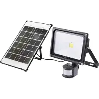 Sygonix SY-5461110 Spot op zonne-energie met bewegingsmelder 30 W Lichtkleur (naam): Neutraalwit