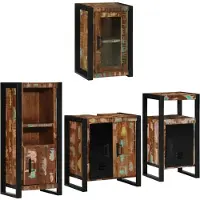 vidaXL Badkamermeubel Set 4 st Multikleur 55 x 35 x 60 cm