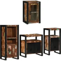 vidaXL Badkamermeubel Set 4 st Multikleur 55 x 35 x 60 cm