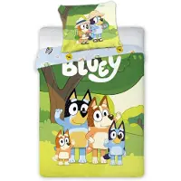 Blueys Family Snuggle Peuter Dekbedovertrek Set – 100x135 cm – Kussensloop 40x60 cm – 100% Katoen