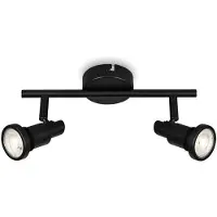 Briloner LED spotlamp, zwart, 2x LED/GU10/4,8W