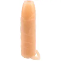 CHISA - Real Feel Penis Sleeve Met Ball Strap En Open Bovenkant