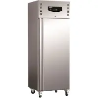 CombiSteel Koelkast - 630L 2/1 GN - RVS - +2°C/+8°C - Statisch + Ventilator - Wielen - 680x810x2010mm - Horeca Koelkast