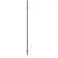 Belrad Rod staafhanddoekdroger - 150x6,3x12,7 cm - elektrisch - enkel - 60w - 2,5cm - geborsteld koper HS1500BC