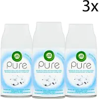 Air Wick Pure Freshmatic Max Automatische Spray - Navulling - Zachtheid van Katoen - 3 x 250 ml - Grootverpakking