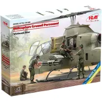 ICM Modelbouwpakket Helikopters - 53102 Helicopters Ground Personnel - Vietnam War Plastic - 1:35 - Modelbouw