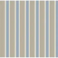 Dutch Wallcoverings Papier streep creme/blauw 1215-5