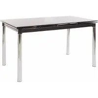 DOMUS Nelson-Eettafel - Zwart met Glas