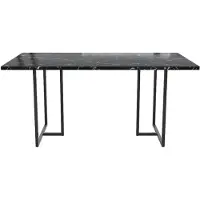 DOMUS -Astor-Eettafel - Zwart Marmerlook