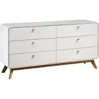 DOMUS Cassie-Dressoir - 6-laden - Wit