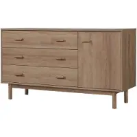 DOMUS Melanie-Dressoir - 1-deur 3-laden - Eikenlook