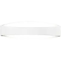 Zafferano Moderne LED-wandlamp Bridge, uitgevoerd in matwit aluminium, 18W, 3000K, elegant design voor binnenverlichting, afmetingen 44 x 10 x 11 cm