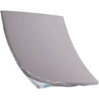 Cloudpillo Topper Hoeslaken - Stone Grey - 100x200 cm - Waterafstotend, Ademend, Zacht, Antibacterieel - Duurzaam, OEKO-TEX Gecertificeerd Katoen