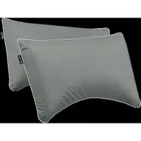 Cloudpillo Plus Duopack Kussenslopen - Set van 2 (52x82 cm) - Luxe Katoen Satijn (300TC) - Sage Green - Zijdezacht, Hypoallergeen & Ademend