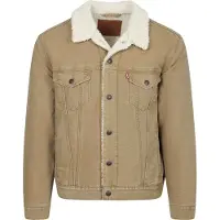 Levi's Tussenjas 'Type III Sherpa Trucker Jacket' lichtbruin