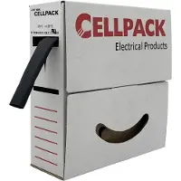 Cellpack 127057 Krimpkous zonder lijm Zwart 6.40 mm 3.20 mm Krimpverhouding:2:1 10 m