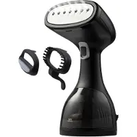Tomado TSH1201B - Kledingstomer - Handstomer - Ontkreuker - Stoomreiniger - Incl. 2 opzetborstels - Zwart