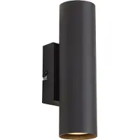 QAZQA Moderne wandlamp zwart 2-lichts - Jeana