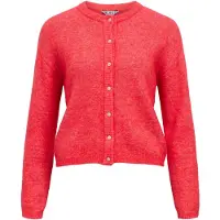Object Gebreid vest 'OBJAgate' knalrood
