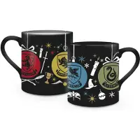 Harry Potter Kop - The 4 Houses - zwart-blauw-groen | Maat Standard