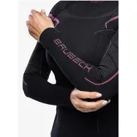 Brubeck Dames Thermoshirt - met Nilit Innergy - Zwart/Roze - M