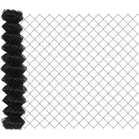 vidaXL gaashek met palen, 10 x 1,4 meter, PVC-coating, staal