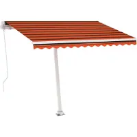 vidaXL Zonnescherm Frame Wit 400 × 300 cm Aluminium