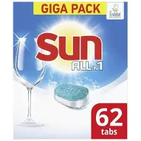 SUN All-in-1 Vaatwastabletten Regular (62 stuks)
